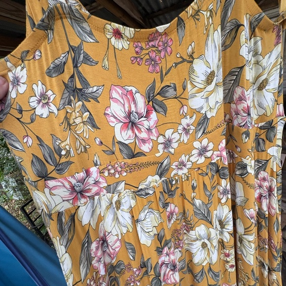 Torrid A line Maxi dress women’s yellow floral size 2x - Picture 7 of 11